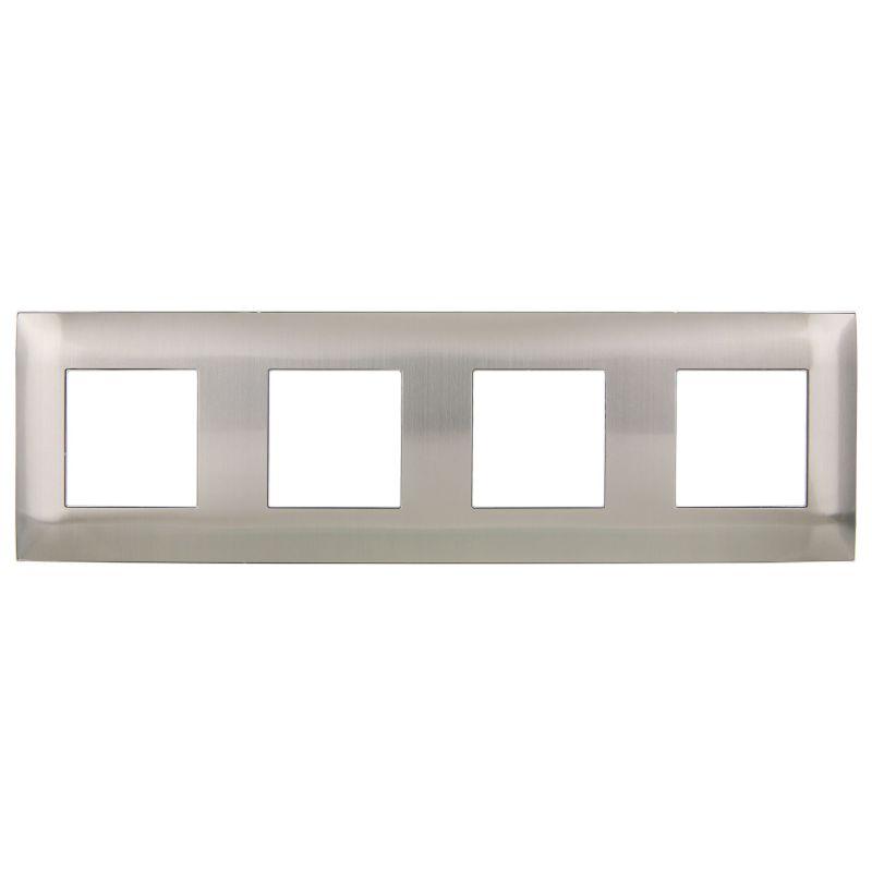 Рамка 4-м SKANDY SK-F34N металл никель IEK SK-M42-M-K50