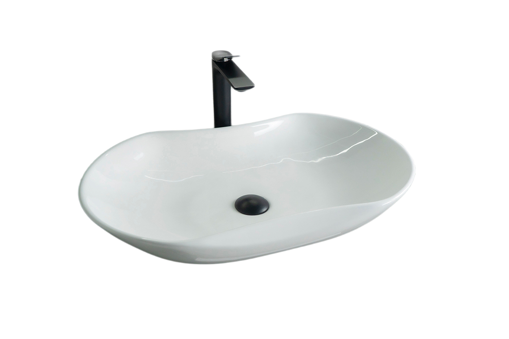 Раковина Gid N9175 51128 накладная белая 66.5x41x12