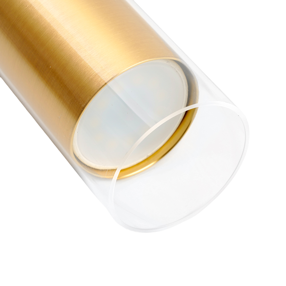 Светильник ДСО GU10 без лампы на подвесе золото черный