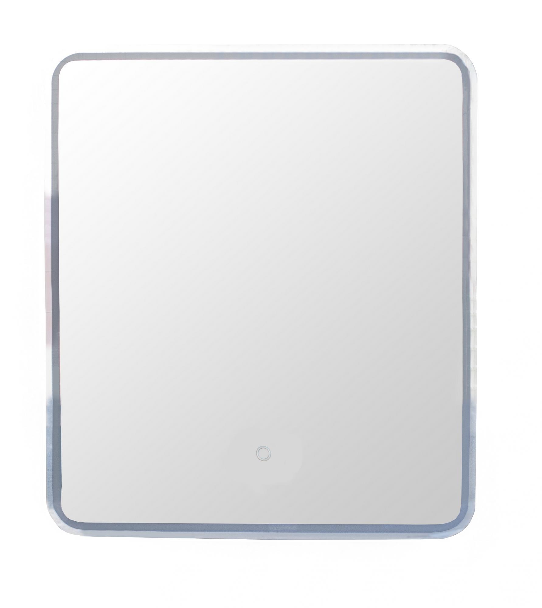 Зеркало-шкаф "Каре 55*80" с подсветкой, сенсор на зеркале