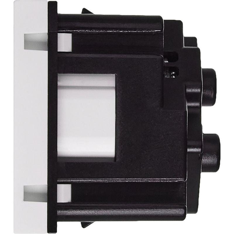 Розетка 2мод. 16А 250В 45град. с заземл. защ. шторки винт. зажимы бел. ИЭК Leg 4521052