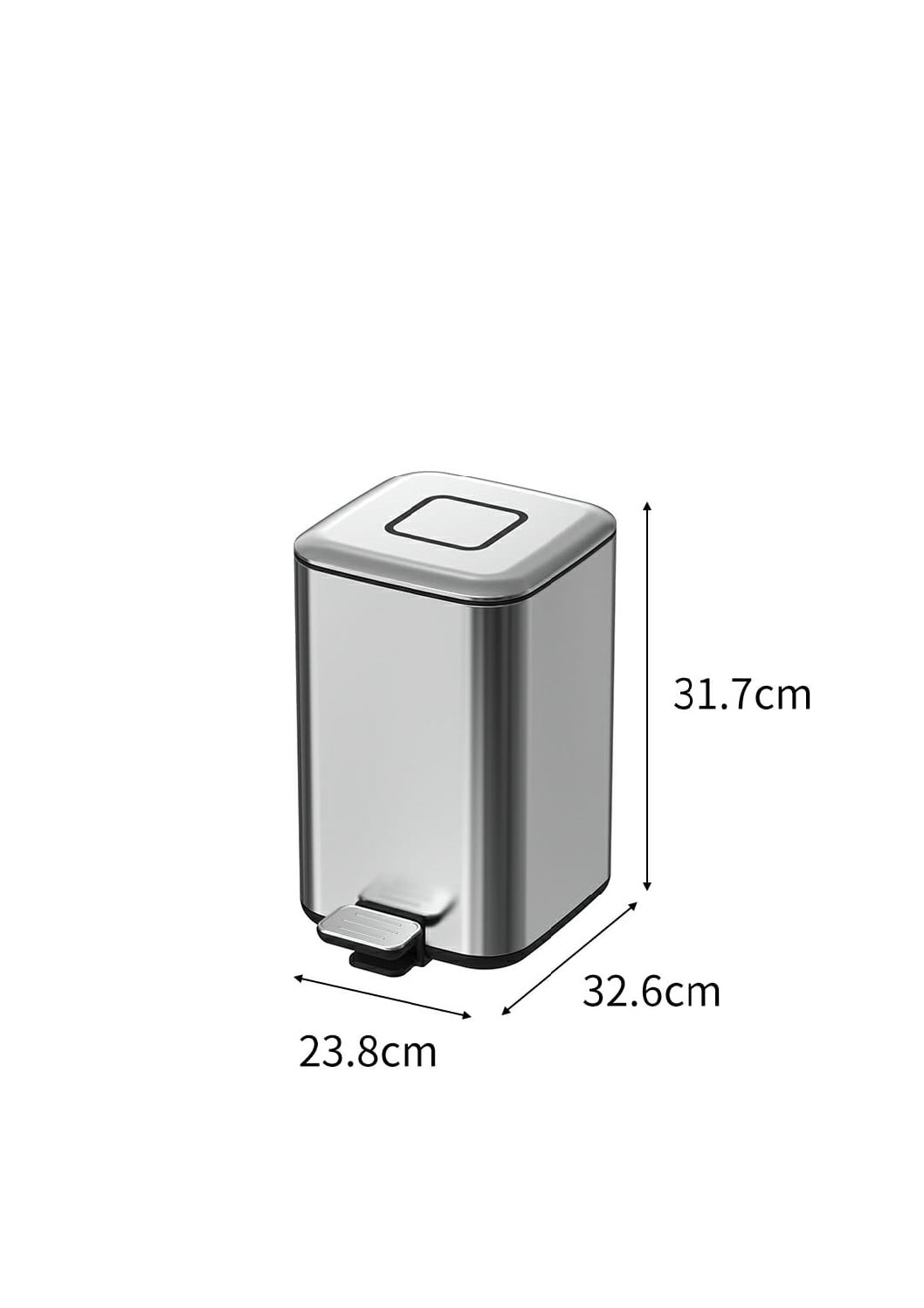 Ведро квадратное золото матовое