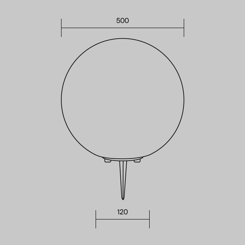 Светильник Erda 1х30Вт E27 IP54 ландшафтный Maytoni O594FL-01W1