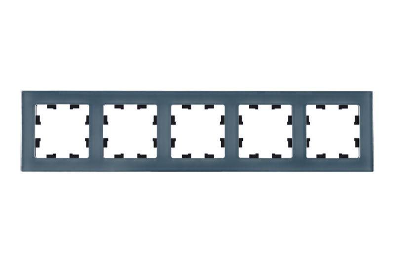 Рамка 5-м AtlasDesign Nature натур. стекло грифель SE ATN360705