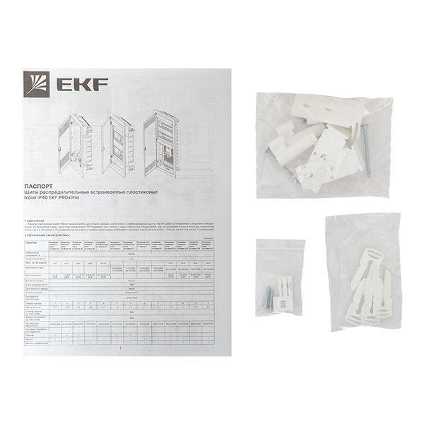 Щит слаботочный встраив. Nova 3 габарит IP41 с метал. перфорированной дверью EKF nv-mb-pmd-3