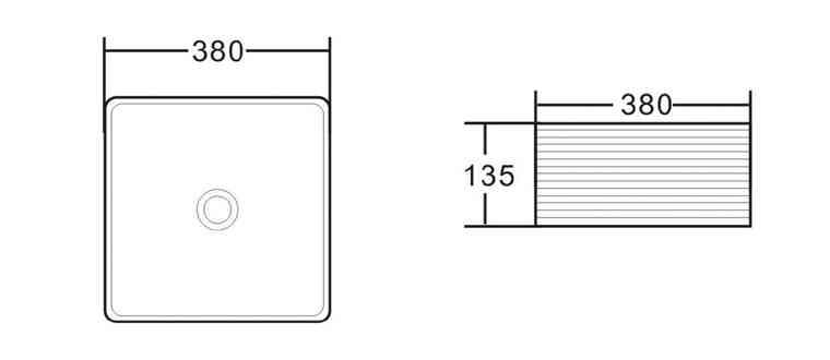 Накладная раковина BelBagno BB1407