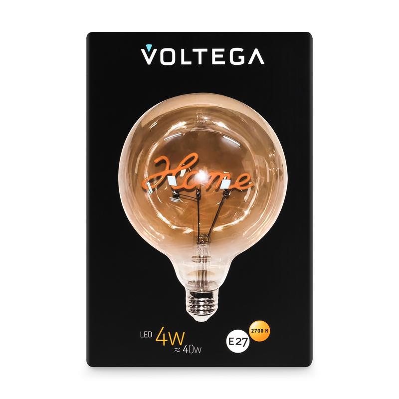 Лампа светодиодная филаментная Loft 271 G125 4Вт 2700К E27 Voltega 8524
