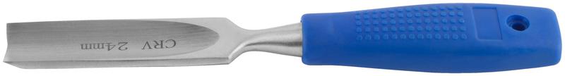 Стамеска CrV полукруглая с пластиковой ручкой 24мм FIT 43147