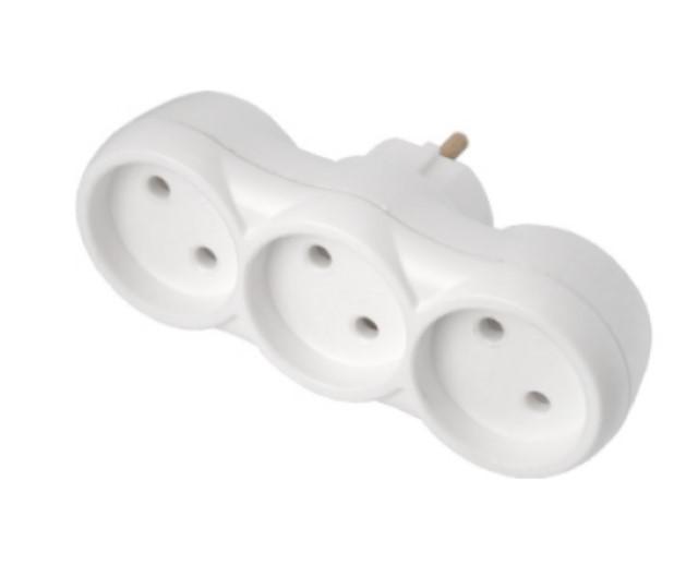 Разветвитель трехместный без заземл. Bylectrica РВ16-376