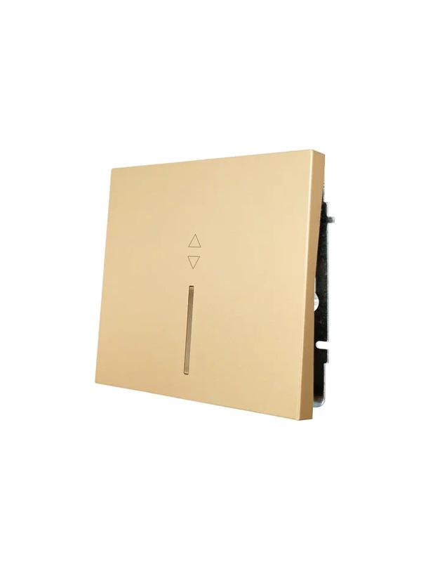 Выключатель проходной 1-кл. с индик. СП ZIMA IP20 10А безвинт. зажим зол. LEZARD 704-3688-114QC