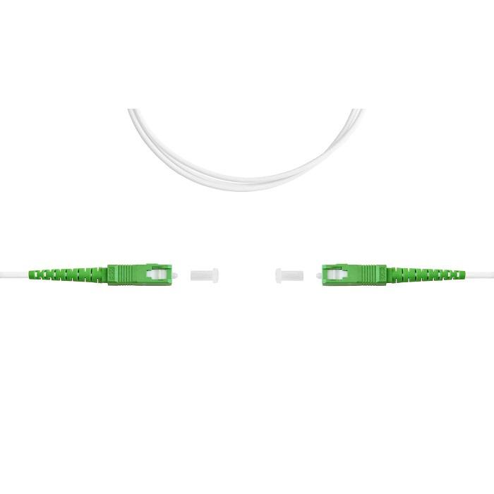 Патч-корд SC/APC-SC/APC simplex 15м 3мм LSZH G.657.A1 SUPRLAN 09-05077