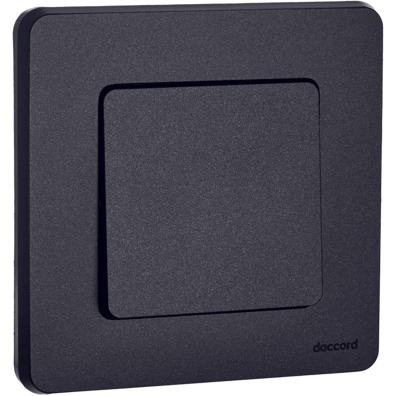 Переключатель 1-кл. Inspiria 10А IP20 250В 10AX механизм антрацит IEK 673653