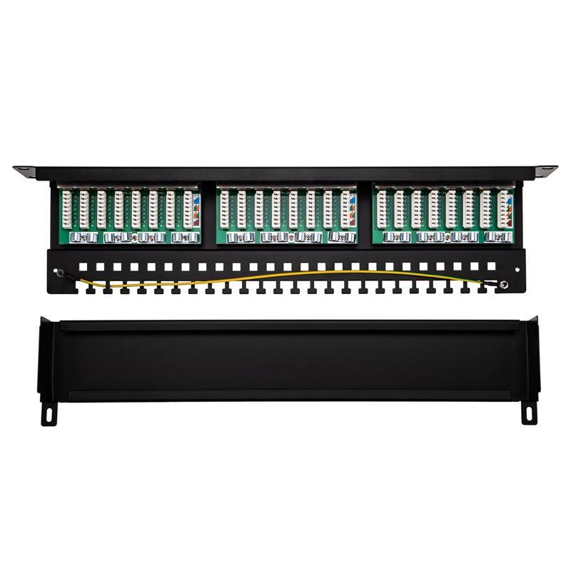 Панель коммутационная 19дюйм 1U 24 порта F/UTP RJ-45 CAT 5e PRO Rexant 02-0041