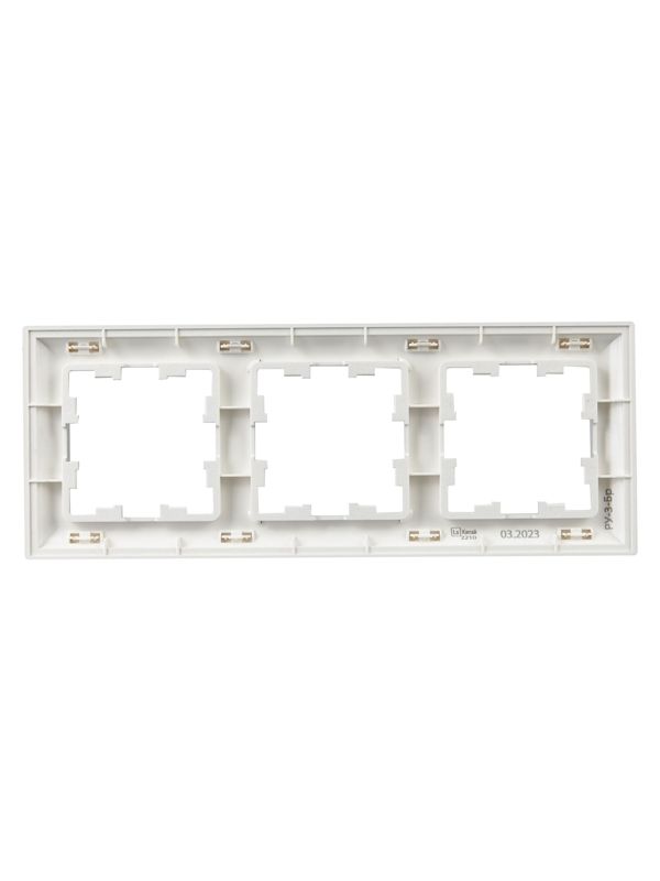 Рамка 3-м BRITE РУ-3-Бр алюм./алюм. IEK BR-M32-12-K47