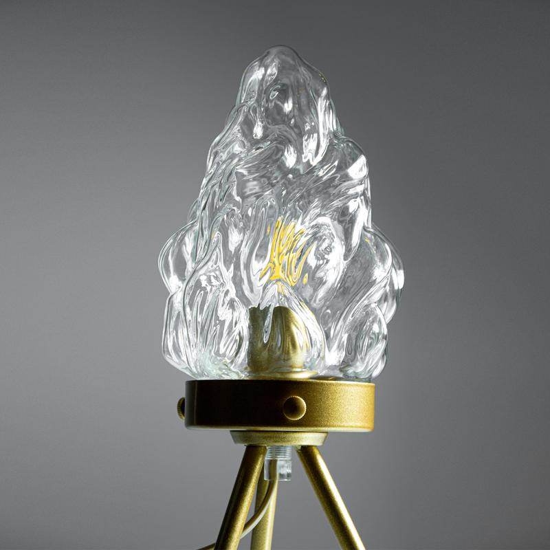 Светильник "Фламенко" ННБ 63-60-009 зол./шнур зол. [ИМ] Е14 настол. зол. Элетех 1005405309