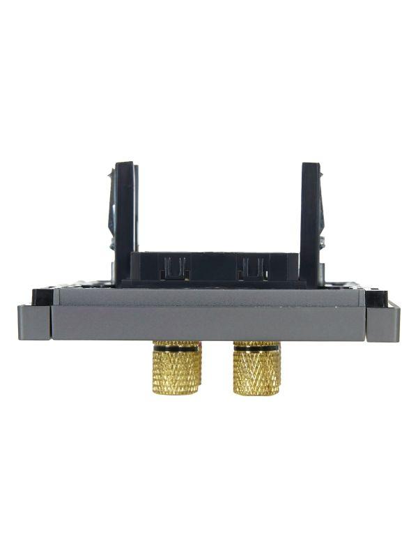 Аудиорозетка 4-м FORTE&PIANO FP539 сталь IEK FP-S40-K46