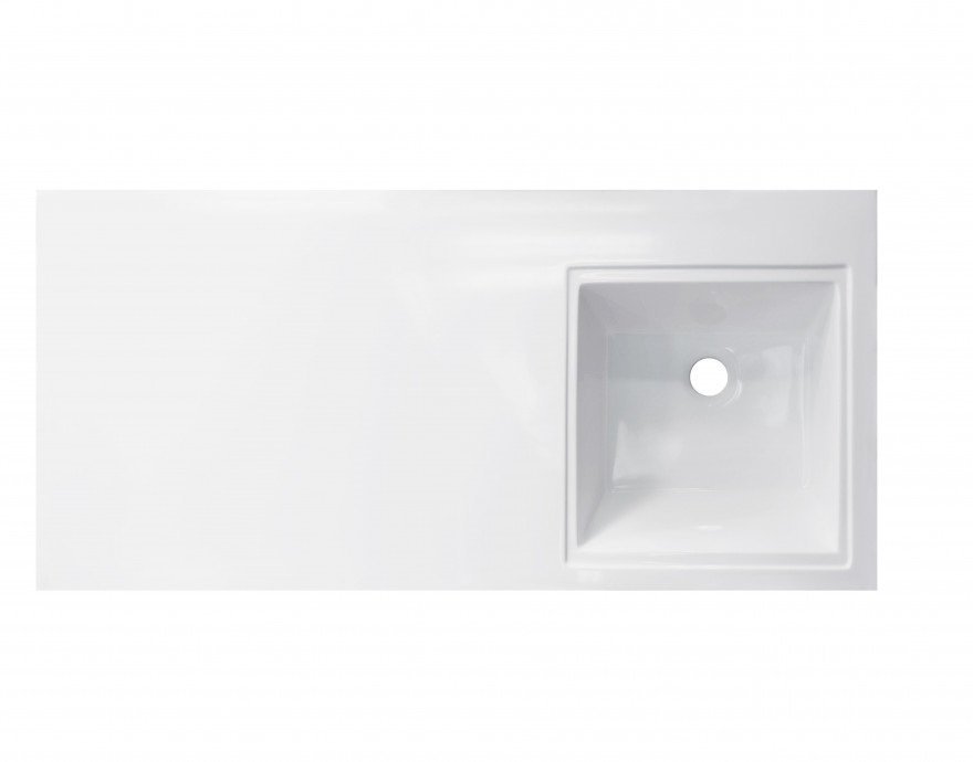 Тумба напольная "Даллас 100", Люкс белая, PLUS, ЭМАЛЬ