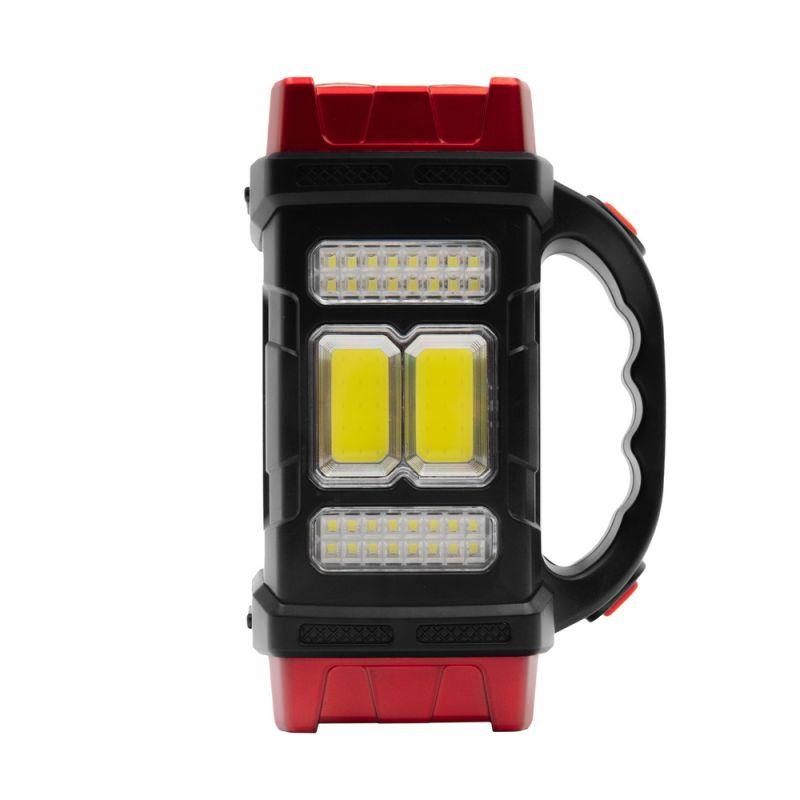 Фонарь аккумуляторный LED38101 40LED+2COB 4 реж. Type-C PowerBank пластик коробка черн./малин. Ultraflash 15951