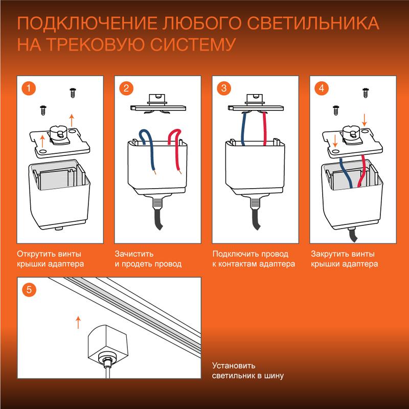 Светильник светодиодный трековый ECO TRACKSP 1PH GU10 BKRD LEDVANCE 4099854242137