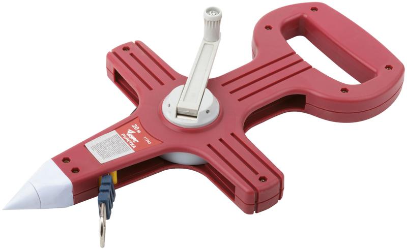 Рулетка геодезическая 20м стальная лента открытый пластик. корпус красн. КУРС 17762