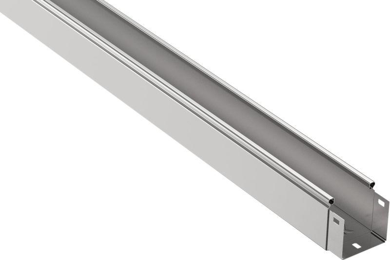 Лоток листовой неперфорированный 80х80 L3000 сталь 0.55мм IEK CLN10-080-080-055-3