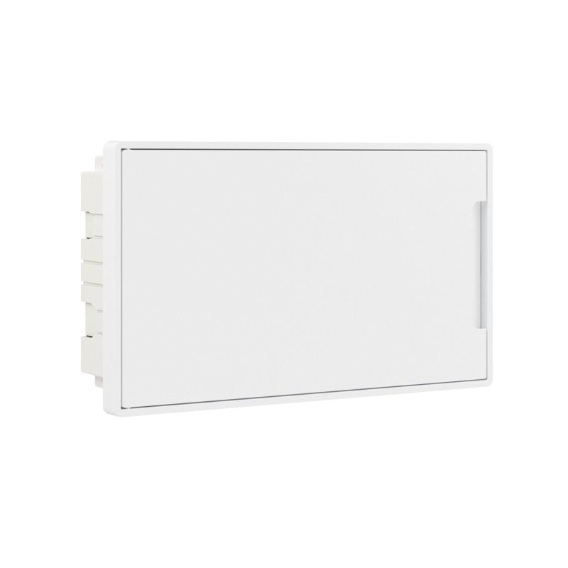 Щиток встраиваемый FRAME 18мод. с бел. дверцей с 2 шинами PEN на 8 и 10 отверст. бел. DKC F18B1WW