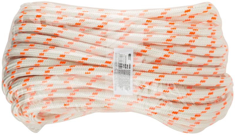 Фал капроновый плетеный 24-х прядный с сердечником 12ммх20м р/н=2100кгс FIT 68430