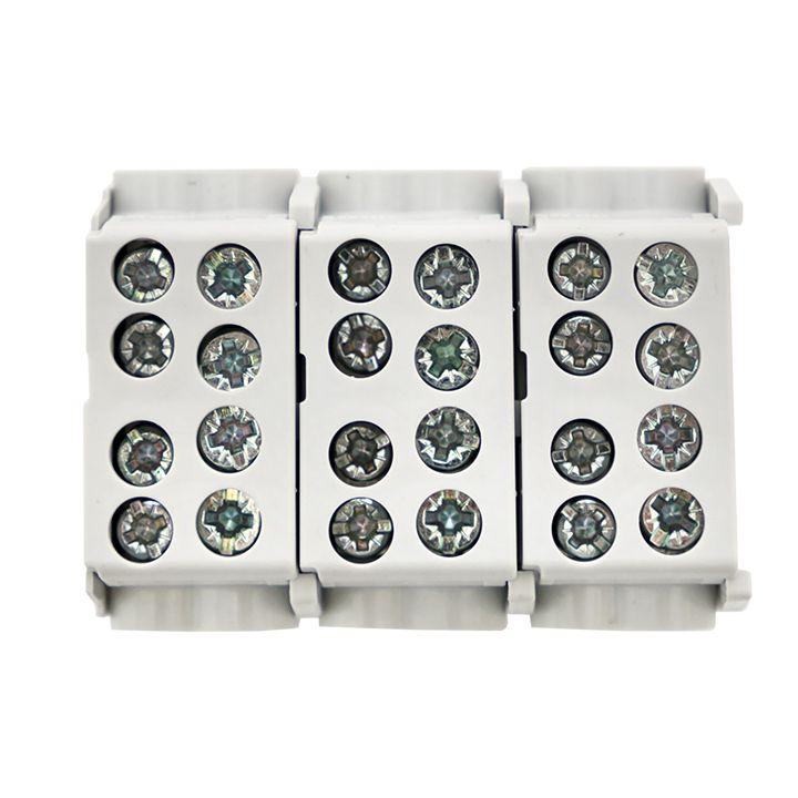 Клемма распределительная КСР с двойн. винтом 2х25/2х16 сер. PROxima EKF ksr-2.25-2.16-grey