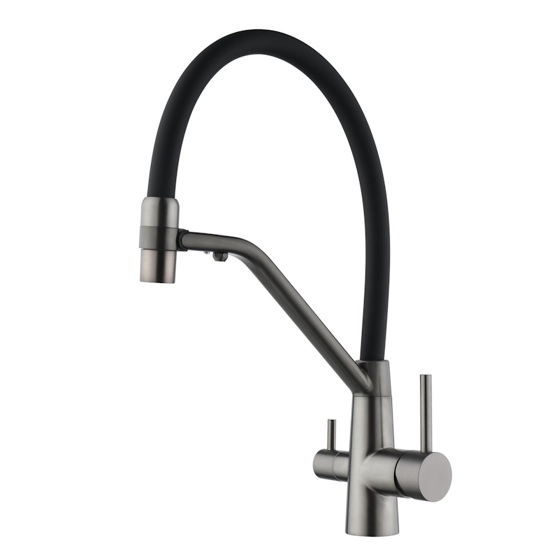 Смеситель для кухни с подключением к фильтру Fmark FS1462-Q01, графит