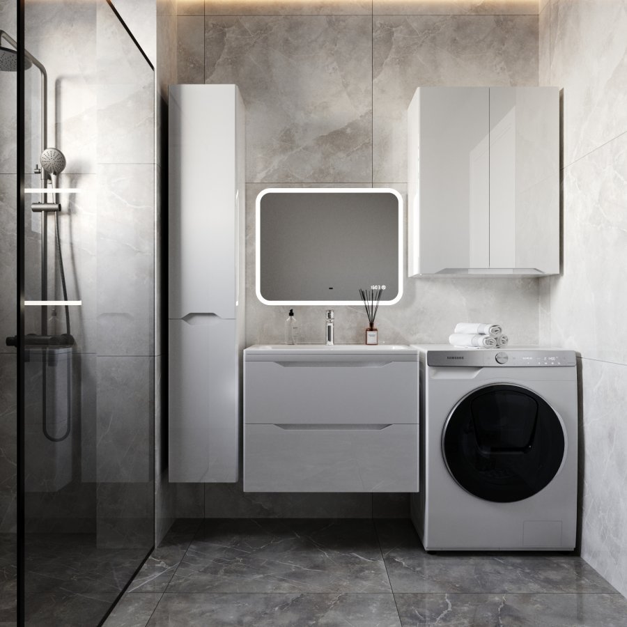 ПШ "Марелла мини 600" Люкс антискрейтч белый глянец, PLUS