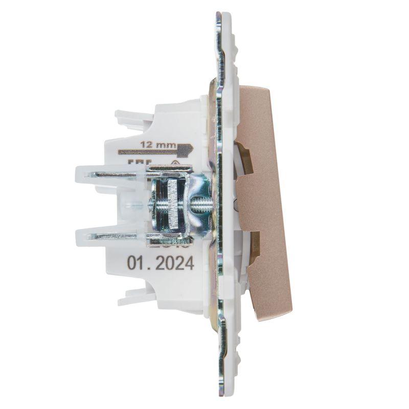 Выключатель проходной 2-кл. SKANDY 10А SK-V05Sa песочн. IEK SK-V22-0-10-K98