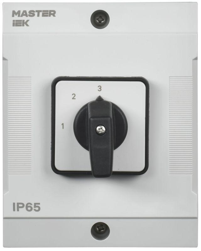 Переключатель кулачковый 10А (сх. 82) в боксе стандартная рукоятка IEK MI-CS20-010-082