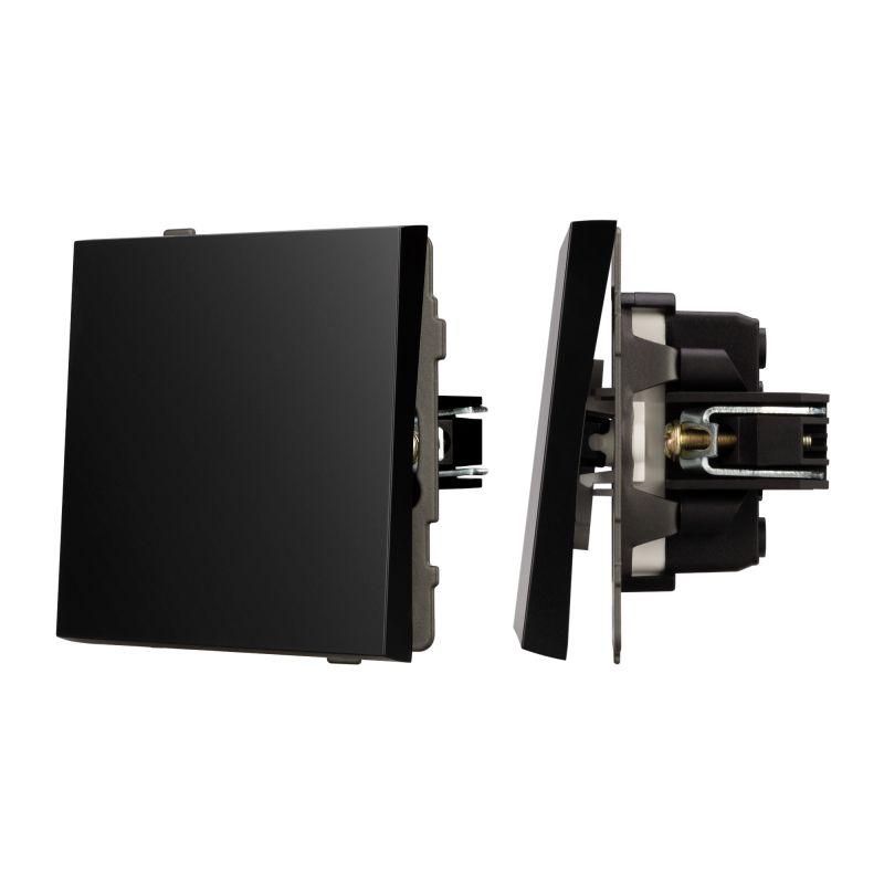 Механизм выключателя одноклавишный перекрестный SWT-TENDO-MKX1-PL-BK 230В 10А Arlight 054055