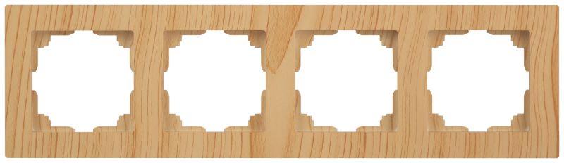 Рамка 4-м СП Accent 6-504-11 сосна Intro Б0063771