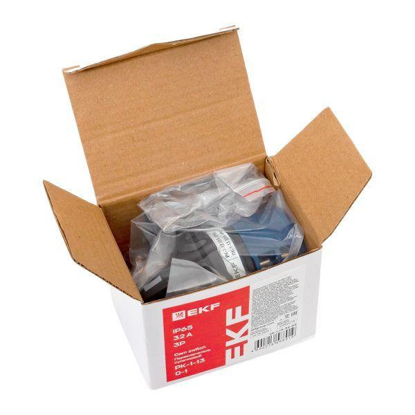 Переключатель кулачковый ПК-1-13 3п 32А "0-1" IP65 EKF pk-1-13-32-65