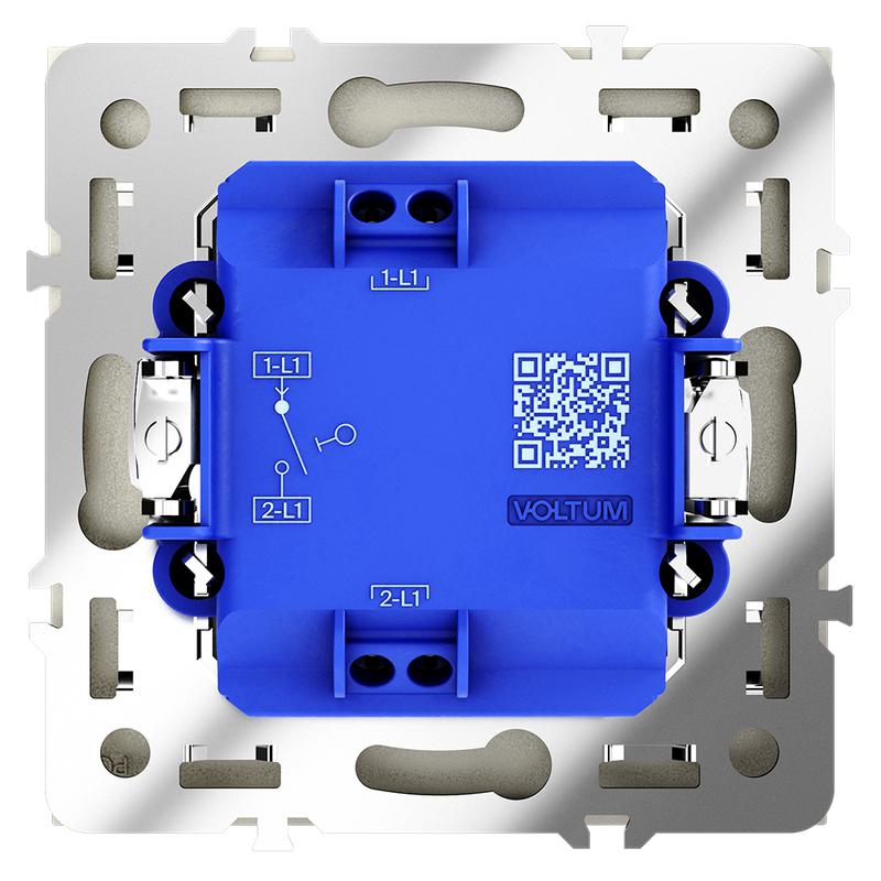 Выключатель 1-кл. СП S70 10А механизм шелк Voltum VLS010104