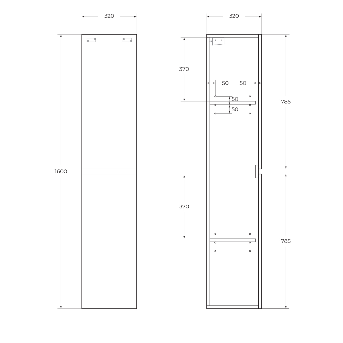 Шкаф подвесной BelBagno ALBANO-1600-2A-SC-RR-P