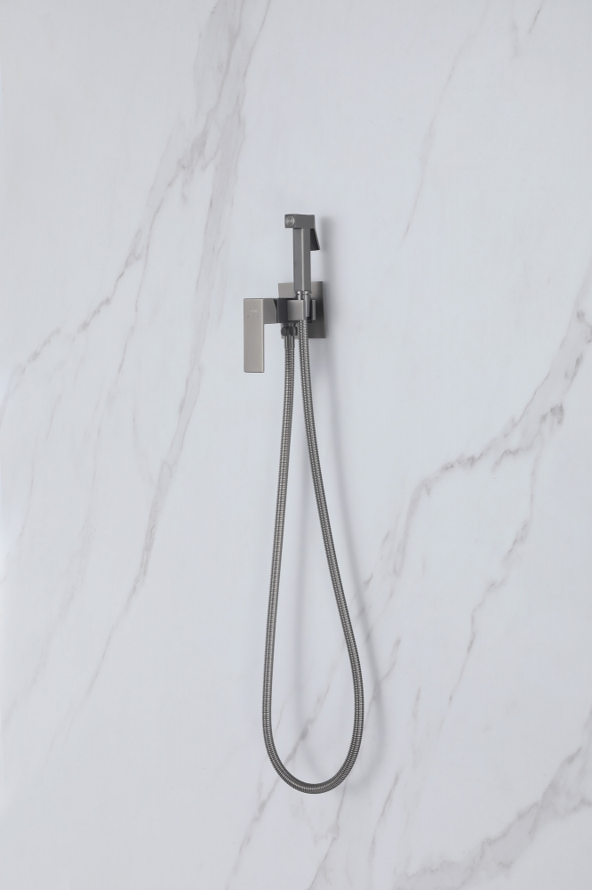 Смеситель ABBER Daheim AF8226NG с гигиеническим душем, никель