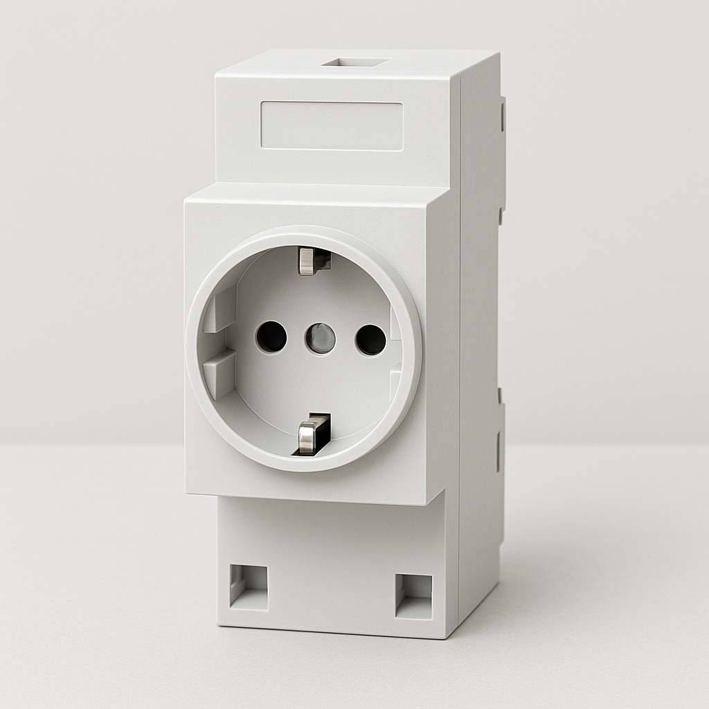Розетка модульная для распределительных щитов