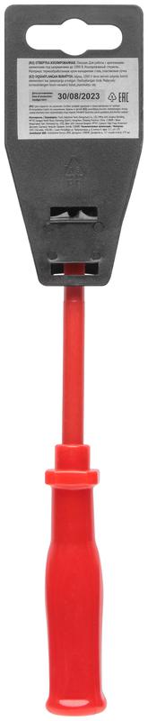 Отвертка изолированная 1000В CrV сталь пластик. ручка 4х100мм SL FIT 55802
