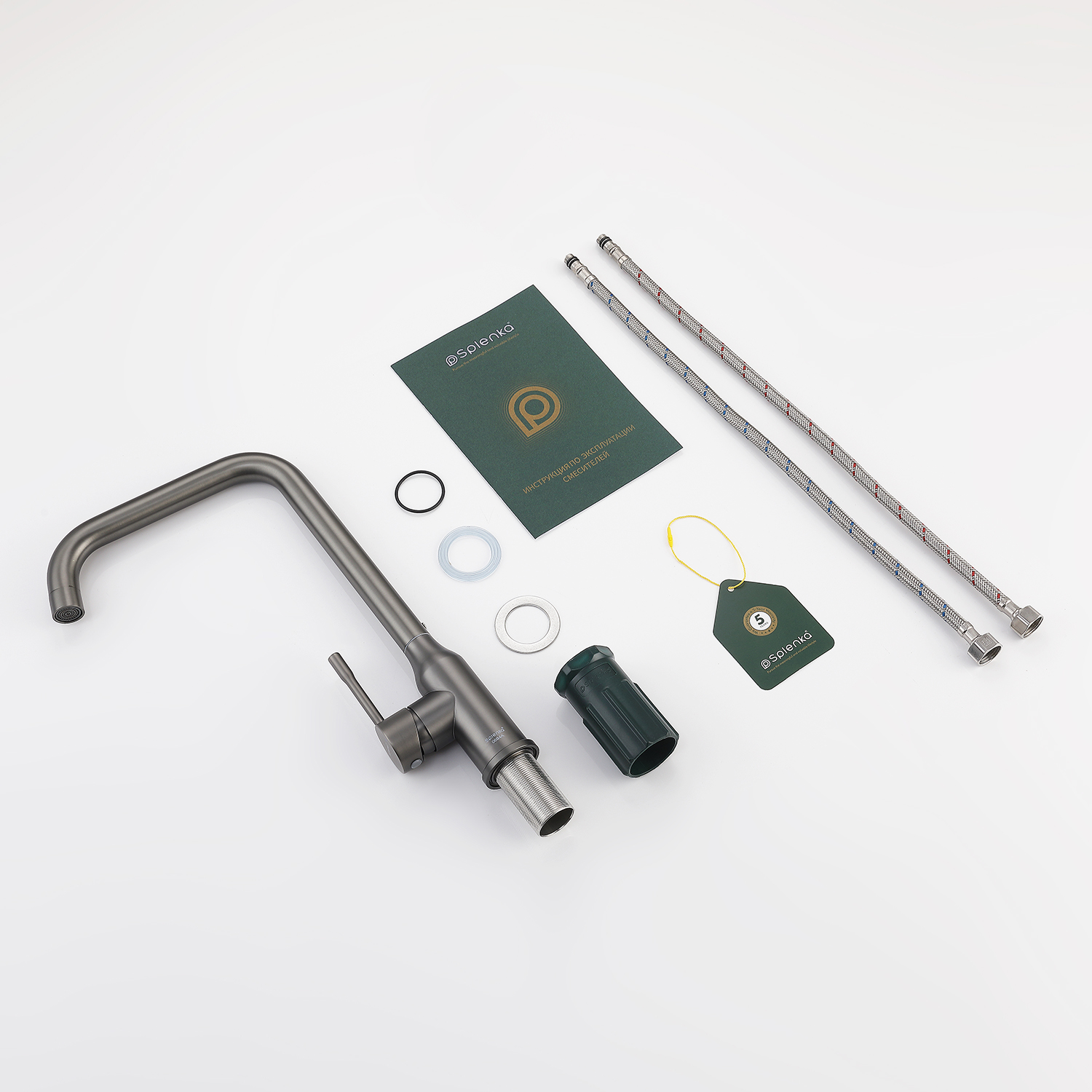 Смеситель для кухни Splenka S206.40.09, графит