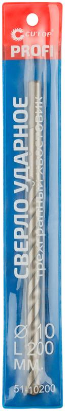 Сверло по бетону ударное Profi 10х200мм Cutop 51-10200
