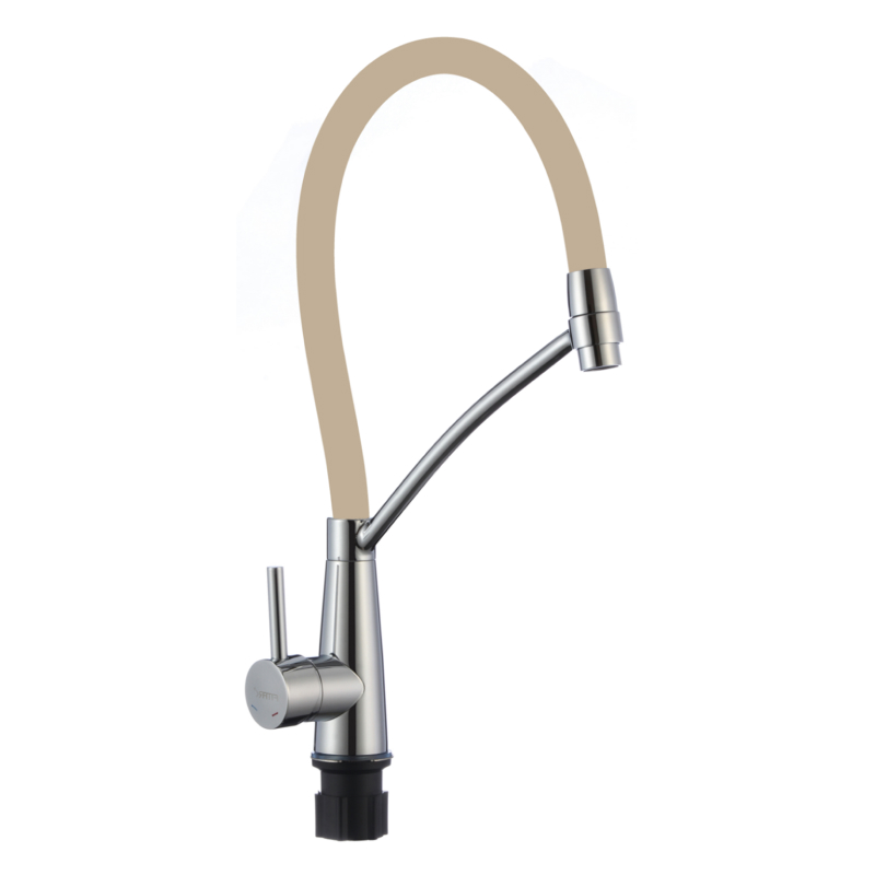 Смеситель для кухни с гибким изливом Fmark FS8255A-12, хром