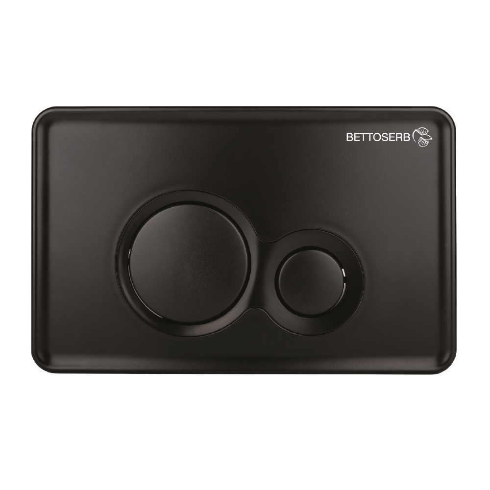 Клавиша смыва BETTOSERB черный матовый TWIN