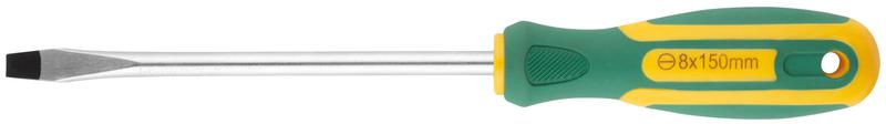 Отвертка "Контур" CrV сталь прорезиненная ручка 8х150мм SL FIT 55208