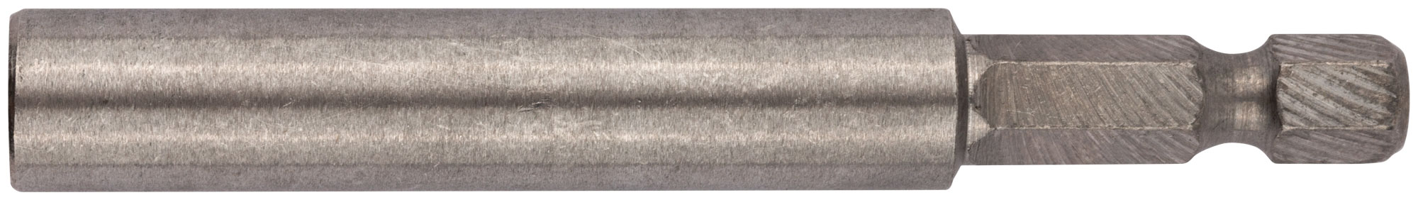 Адаптер для бит, магнитный фиксатор (с кольцом), цельнометаллический, нерж.сталь, Профи  75 мм