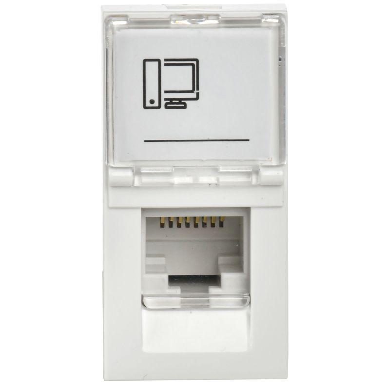 Розетка компьютерная 1мод. PRIMER RJ45 кат.6 РКИ-10-00-П-6 бел. IEK PR-KK40D-RI-0-1-C06U-K01