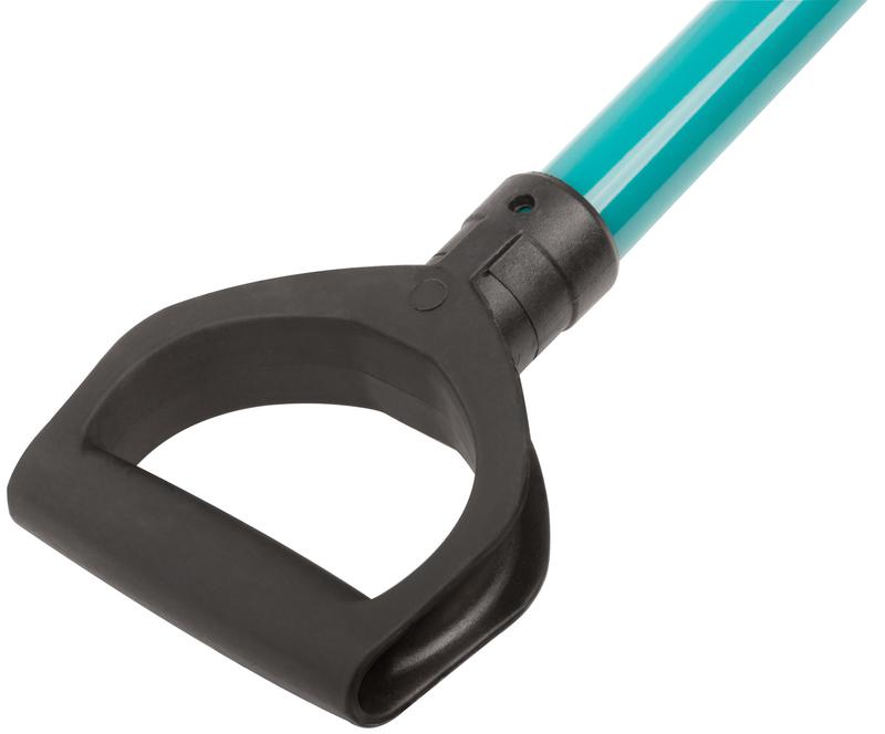 Лопата для уборки снега тротуарная 500х330х1320мм алюм. черенок; сталь оцинк. КУРС 68127