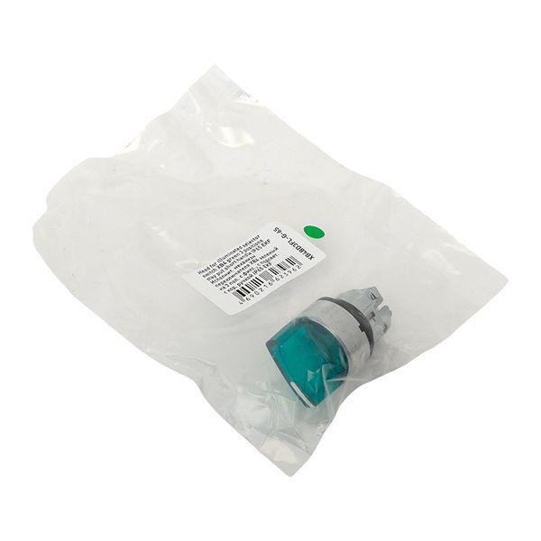 Механизм переключателя исполнительный XB4 IP65 на 3 положения с фиксацией с подсветкой с короткой ручкой зел. EKF XB4BD3FL-G-65