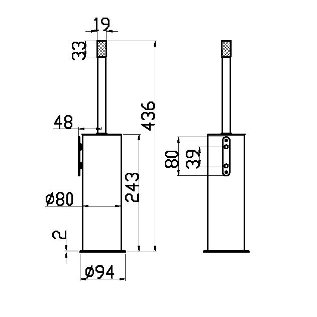 Ёрш Настенный Uno Black